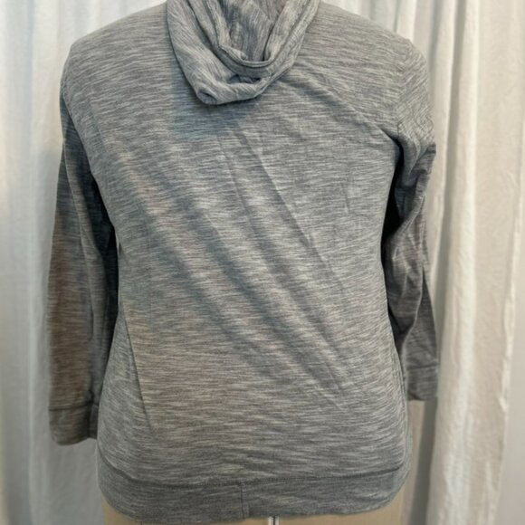 light weight striated grey hoodie - Picture 3 of 4